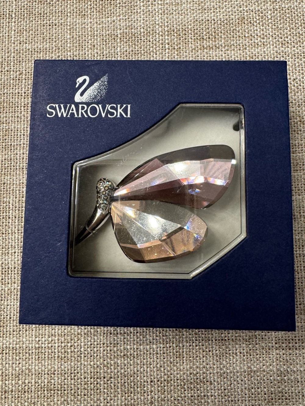 Swarovski Vintage Prismatic Crystal Dragonfly Brooch
